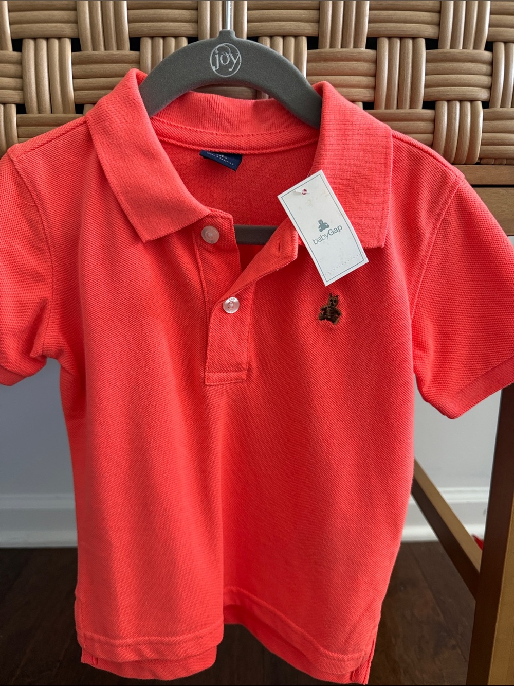 GAP Bright Coral Kids Polo Shirt